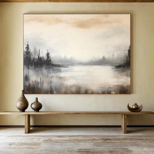 “Elegant Flows” Grand Abstract Wall Decor for Dining Room & Hallway DKH329