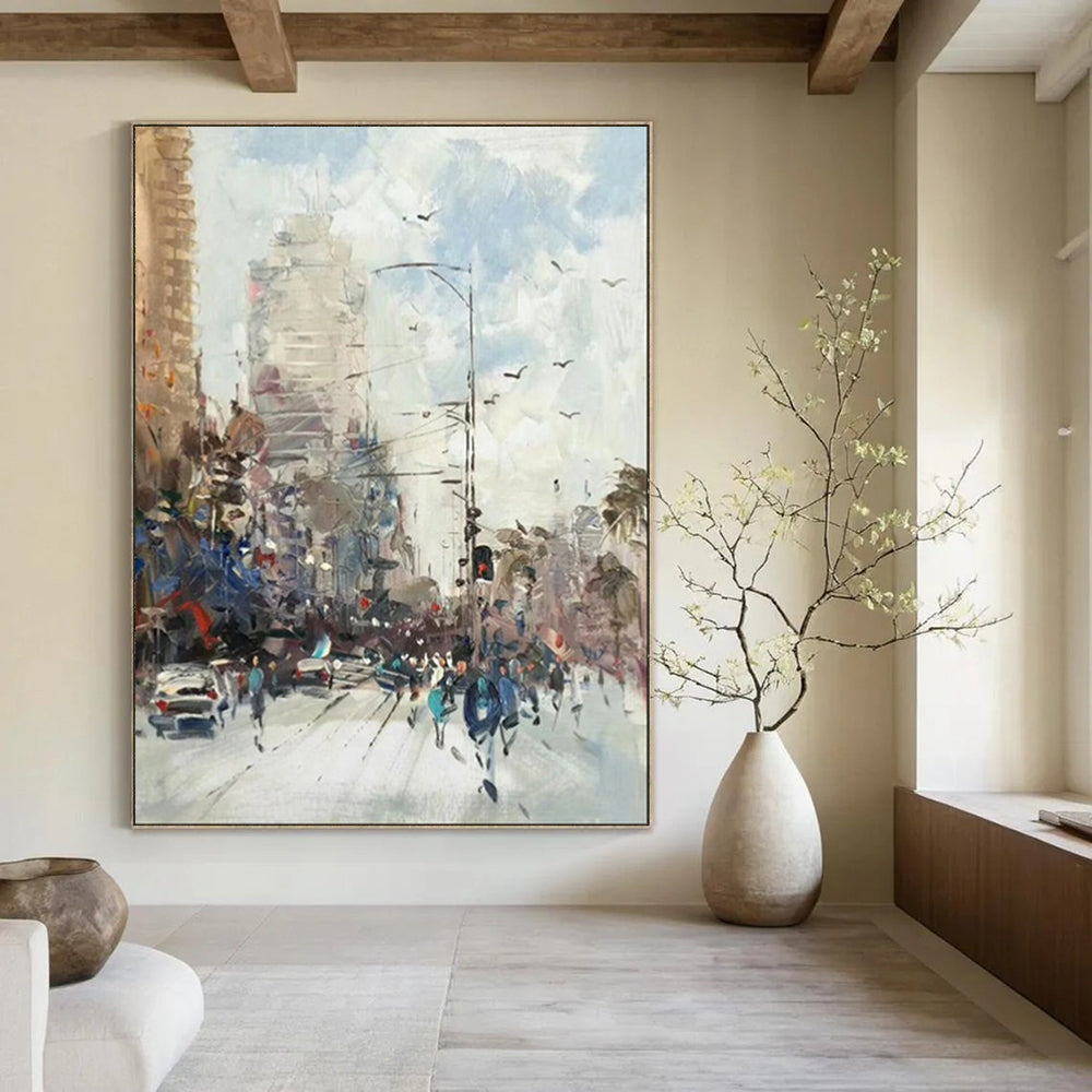 Hand-Painted Bespoke Abstract Canvas for Bedroom & Bar LargeART1900