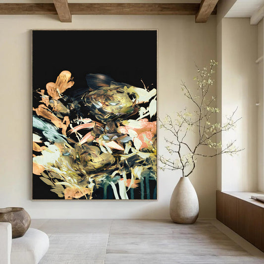 Handmade Large-Scale Abstract Art: Custom, Textured & Unique DTP171