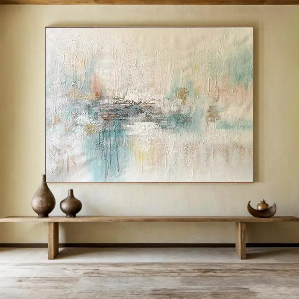 “Stellar Impulses” Massive Abstract Painting for Entryway & Office DKH290