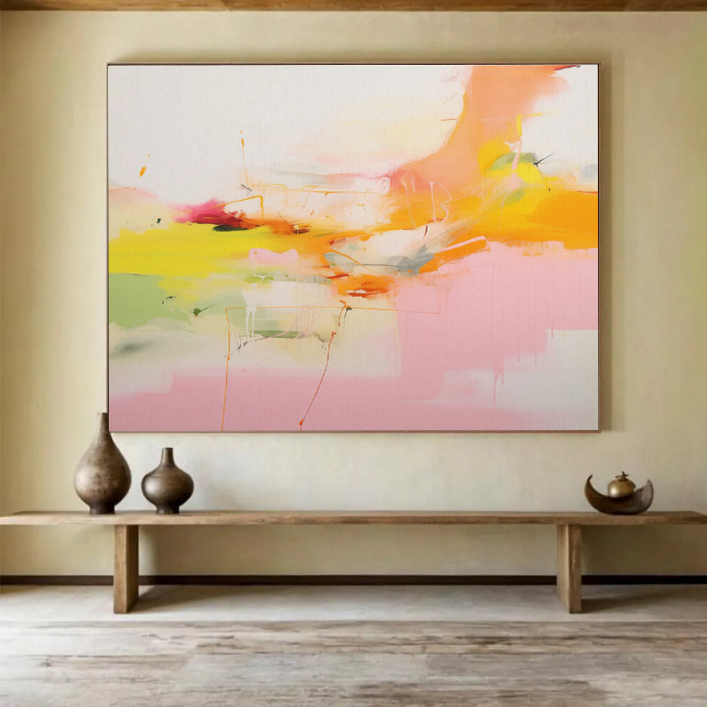 Striking Textured Abstract Mural for Bar & Dining Room DKH490