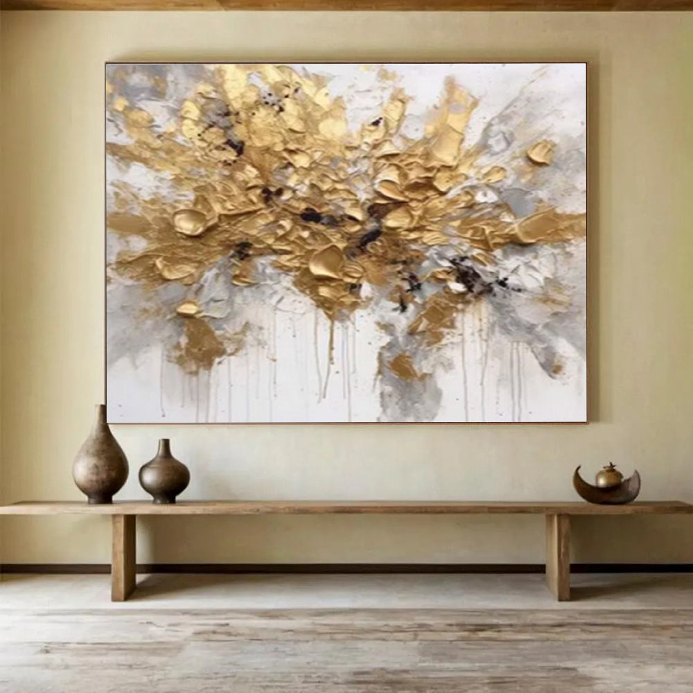 Giant Hand - Painted Abstract Textured Painting for Space Accentuation DKH678