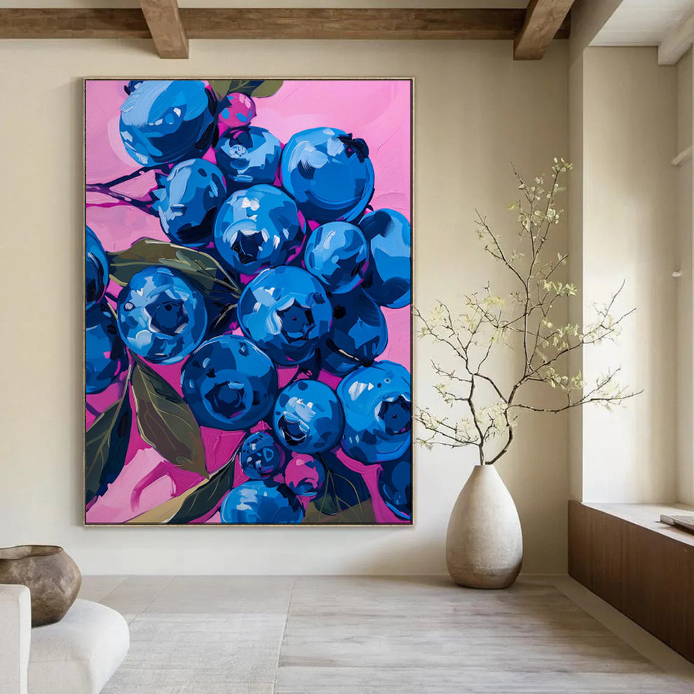 Textured & Artistic Hand-Painted Custom Abstract Painting for Dining Room & Bar LargeART2013