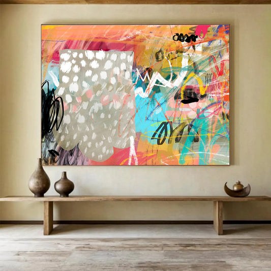 Custom Abstract Mural for Bar & Entryway DKH078
