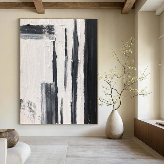 Large Custom Abstract Paintings with Textured Details for Bedroom & Office DTP367