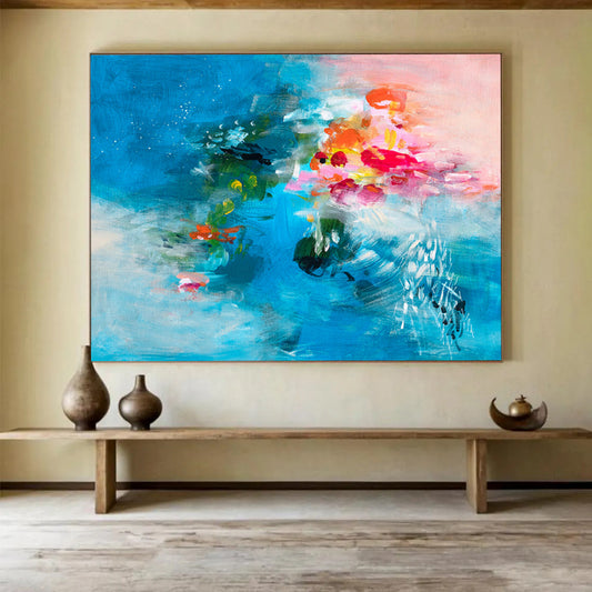 Bespoke Large - Scale Abstract Art for Luxury Villa DKH030