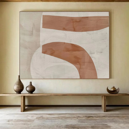 Striking Hand - Painted Textured Abstract Painting for Entryway & Bar DKH588