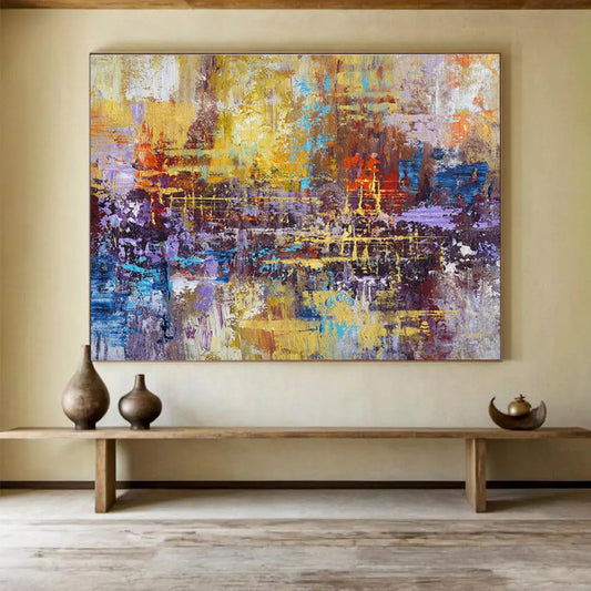 Immense Abstract Wall Art for Entryway & Bedroom DKH154