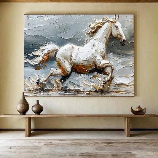 Grand Original Textured Hand - Crafted Abstract Artwork for Prestigious Interiors DKH812