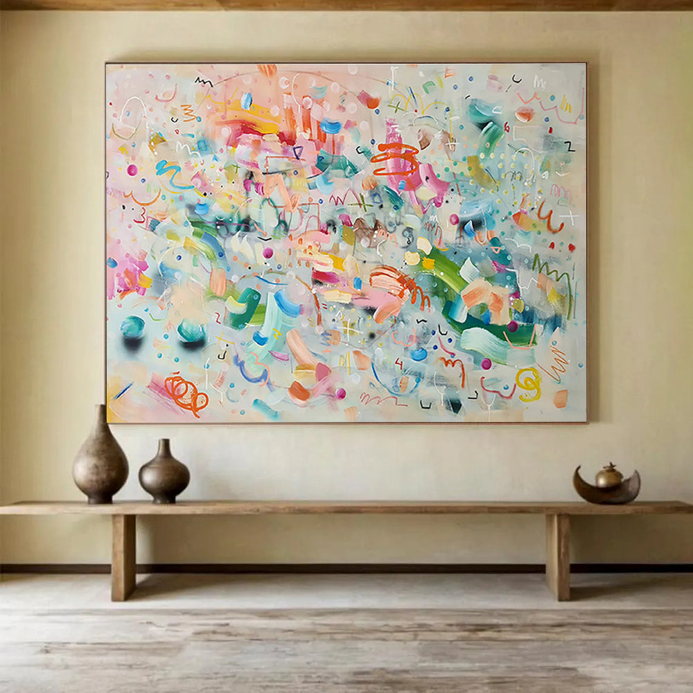 Custom Abstract Art for Bedroom & Living Room DKH059