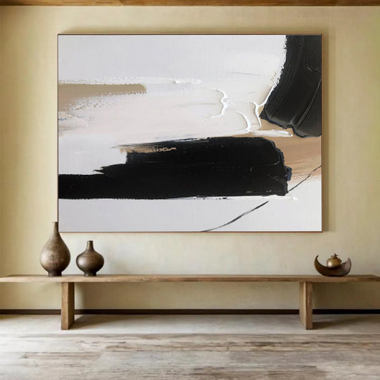 “Elemental Whisper” Vast Abstract Canvas for Bedroom & Office DKH315