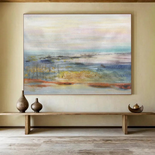 “Serene Horizons” Large - Sized Abstract Painting for Office & Bedroom DKH300