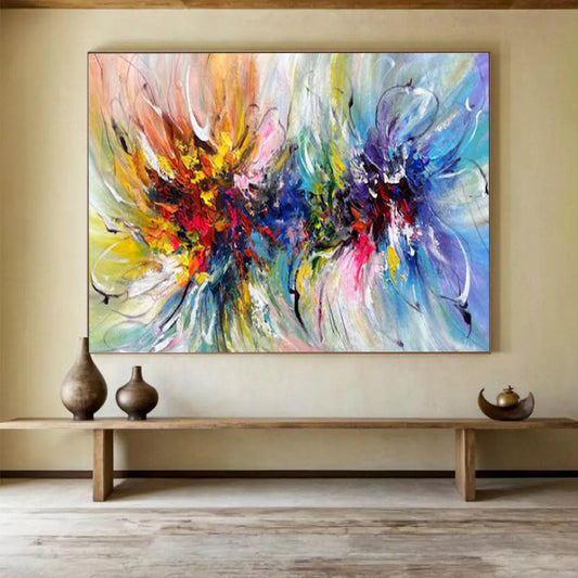 Luminous Giant Abstract Painting for Hallway & Bar LargeART1776