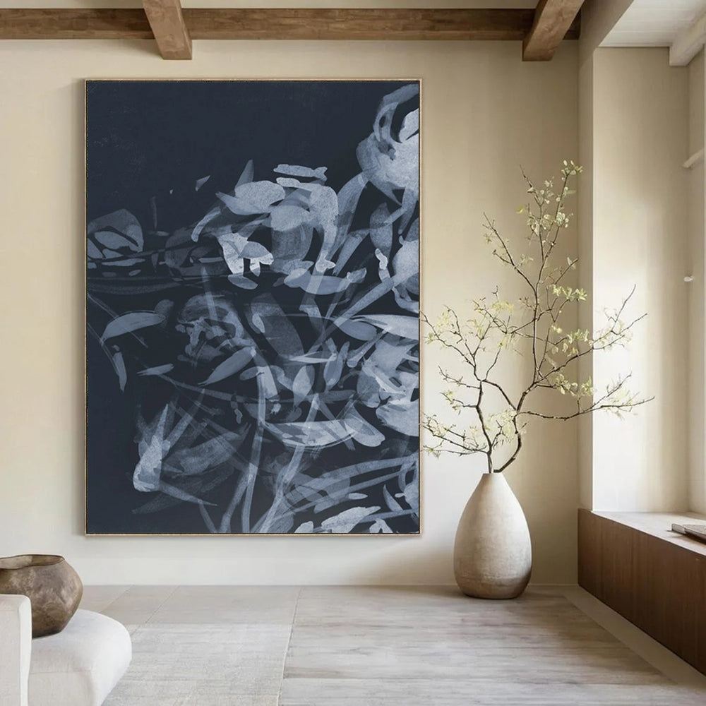 Custom Hand-Painted Abstract Art: Big Sizes & Textured Wonders for Bar & Hotel DTP240