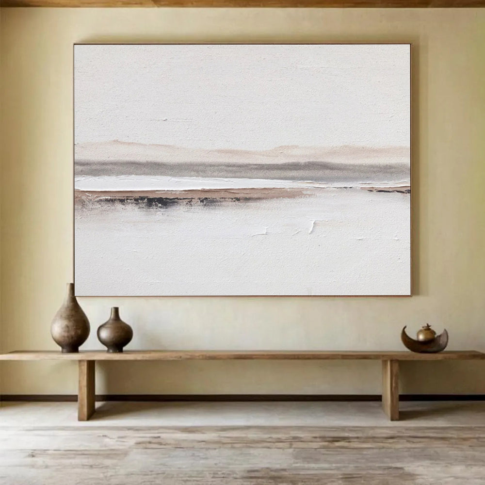 Mysterious Large Abstract Artwork with Intricate Textured Patterns for Dining Room & Office DKH915