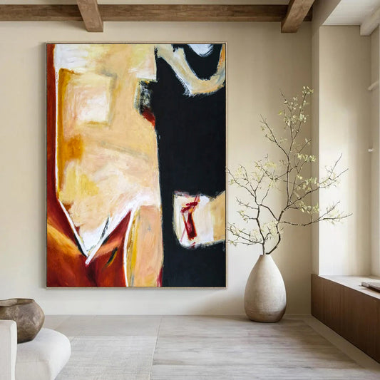 Beguiling Enormous Hand-Painted Abstract Installations: Transfigure Your Living Room & Hotel LargeART2379