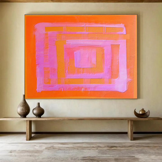 Oversized Abstract Canvas for Office & Dining Room DKH368