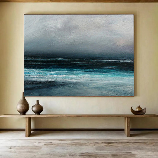 Moody Sea & Sky - Dramatic Living Room Drama DLZ035