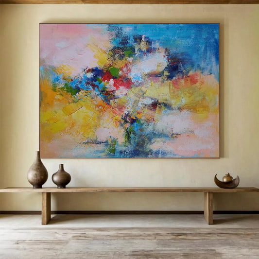 Explosive Vast Abstract Painting for Hallway & Bar LargeART1740