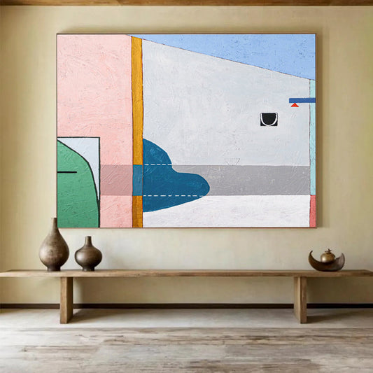 Striking Hand - Painted Abstract Artwork for Dining Room & Entryway DKH548