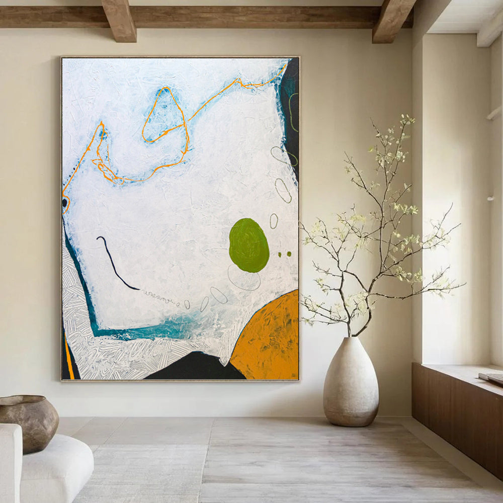 Unique Custom - Rendered Textured Canvas Painting for Office & Hallway DKH1107