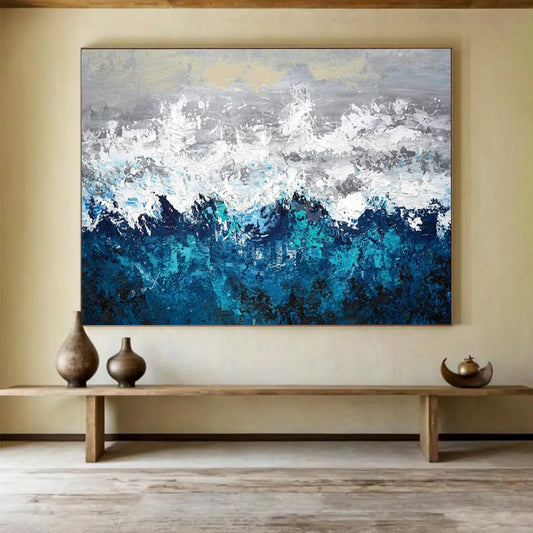 Mesmerizing Grand Abstract Painting for Living Room & Dining Room LargeART1601