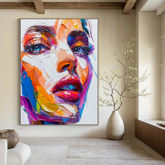 Custom Hand-Painted Abstract Painting for Office & Bar LargeART1870