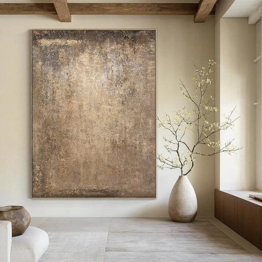 Gigantic Hand - Painted Textured Abstract Mural for Restaurant & Café DKH1208