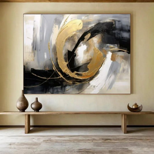 Oversized Abstract Canvas Painting for Office & Dining Room LargeART1627