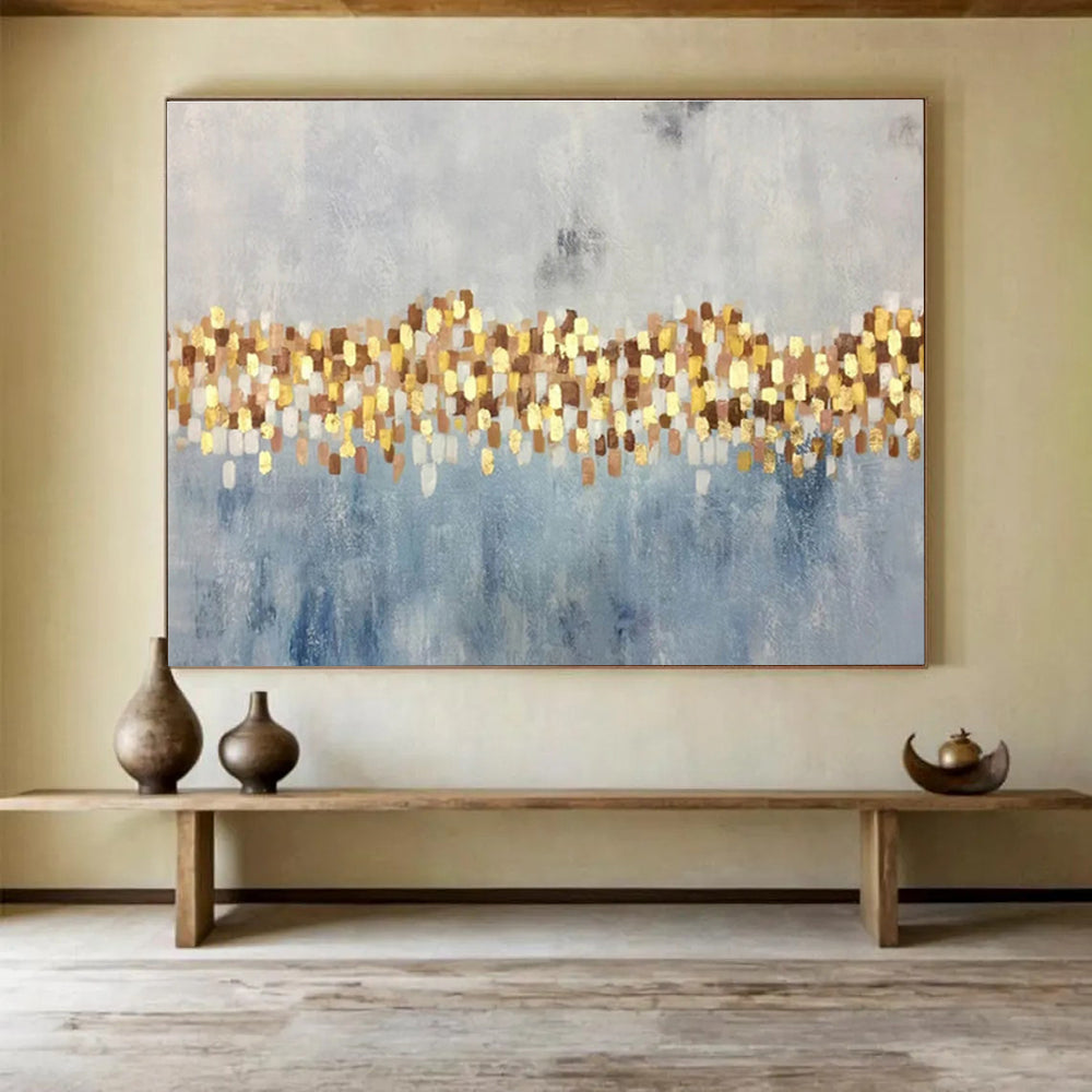 Large - Format Abstract Mural for Bedroom & Dining Room DKH164