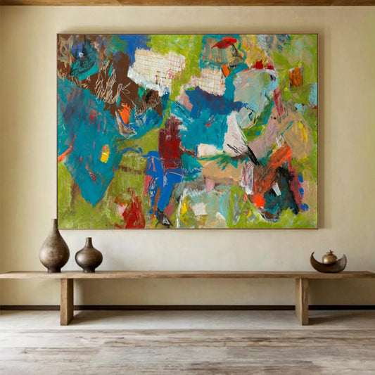 Tranquil Large - Scale Abstract Canvas for Bedroom & Entryway LargeART1677