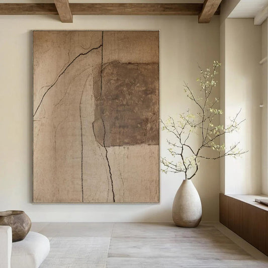 Vertical Hand - Painted Custom Abstract Artwork for Bar and Hotel DKH1661