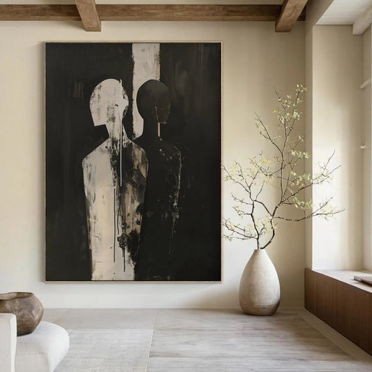 Oversized Custom Hand-Painted Abstract Art for Bedroom & Hotel LargeART1930