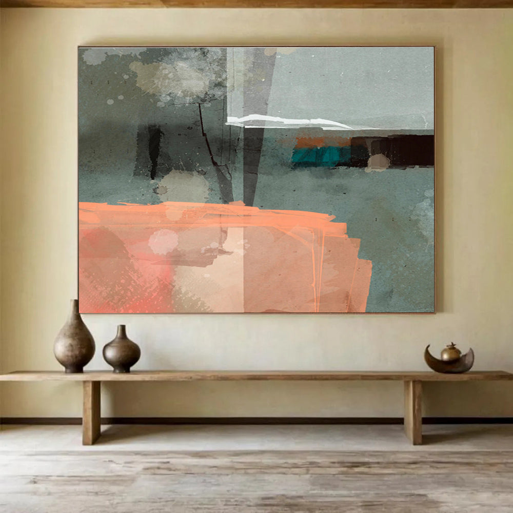 Custom - Designed Artwork for Living Room & Bar DKH075