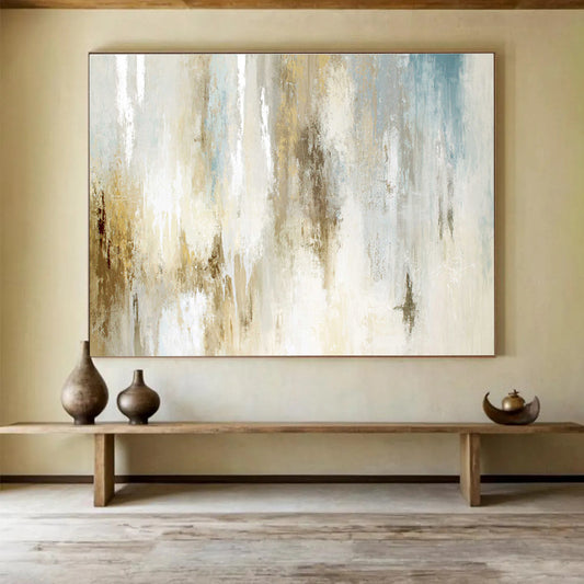 Vast - Scale Textured Abstract Canvas for Living Room & Bedroom DKH522