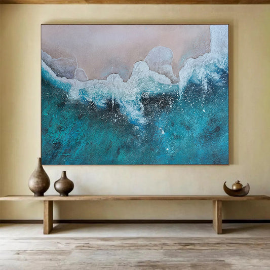 Textured Ocean Wave - Relaxing Bathroom Oasis DLZ040