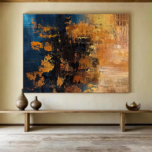 “Artistic Resonances” Large - Format Abstract Canvas for Dining Room & Living Room DKH267