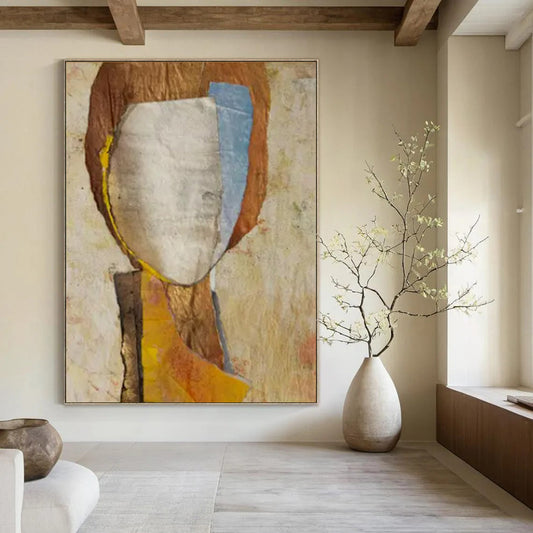 Large-Sized Hand-Painted Abstract Masterpiece for Office & Conference Room LargeART2221