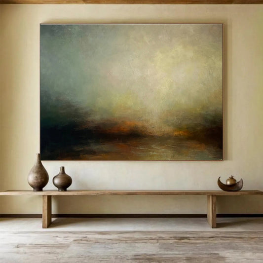 Oversized Textured Handmade Abstract Painting for Decorative Enhancements DKH773