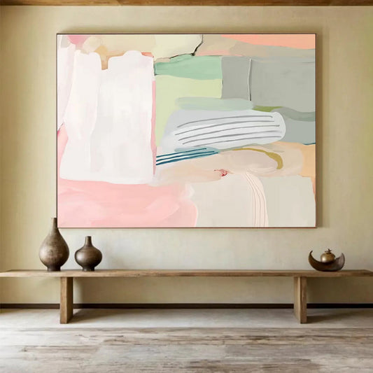 Large - Format Abstract Painting for Dining & Office DKH412