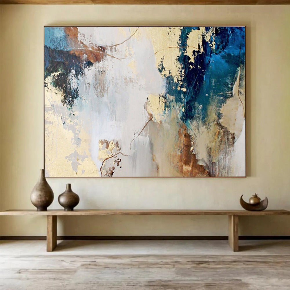 Custom Hand-Painted Wall Decor for Living Room & Office DKH130