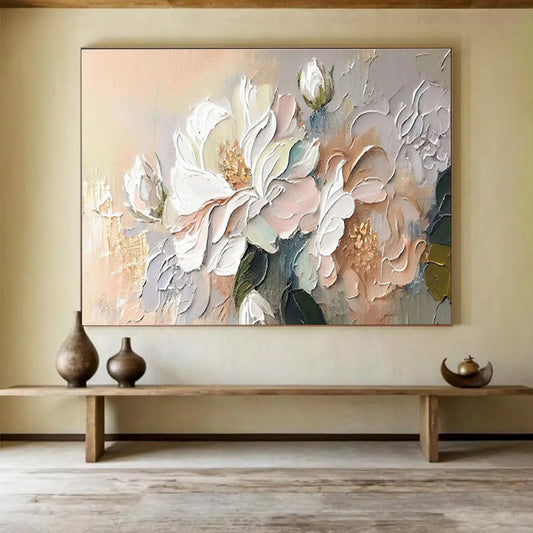 Grandiose Hand - Painted Textured Abstract Mural for Ambiance Creation DKH713