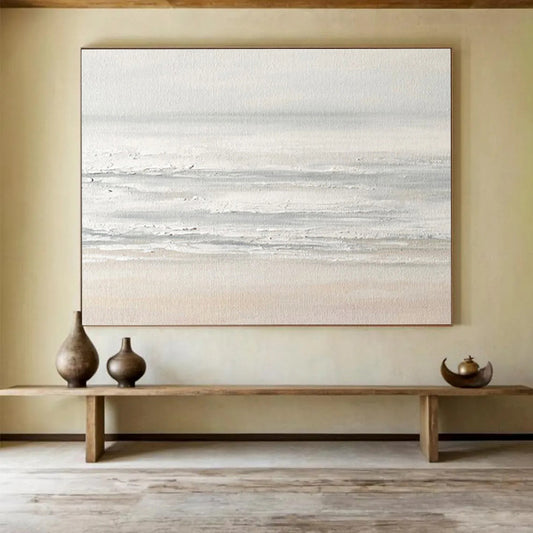 “Harmonic Horizons” Large - Format Abstract Painting for Entryway & Living Room DKH258
