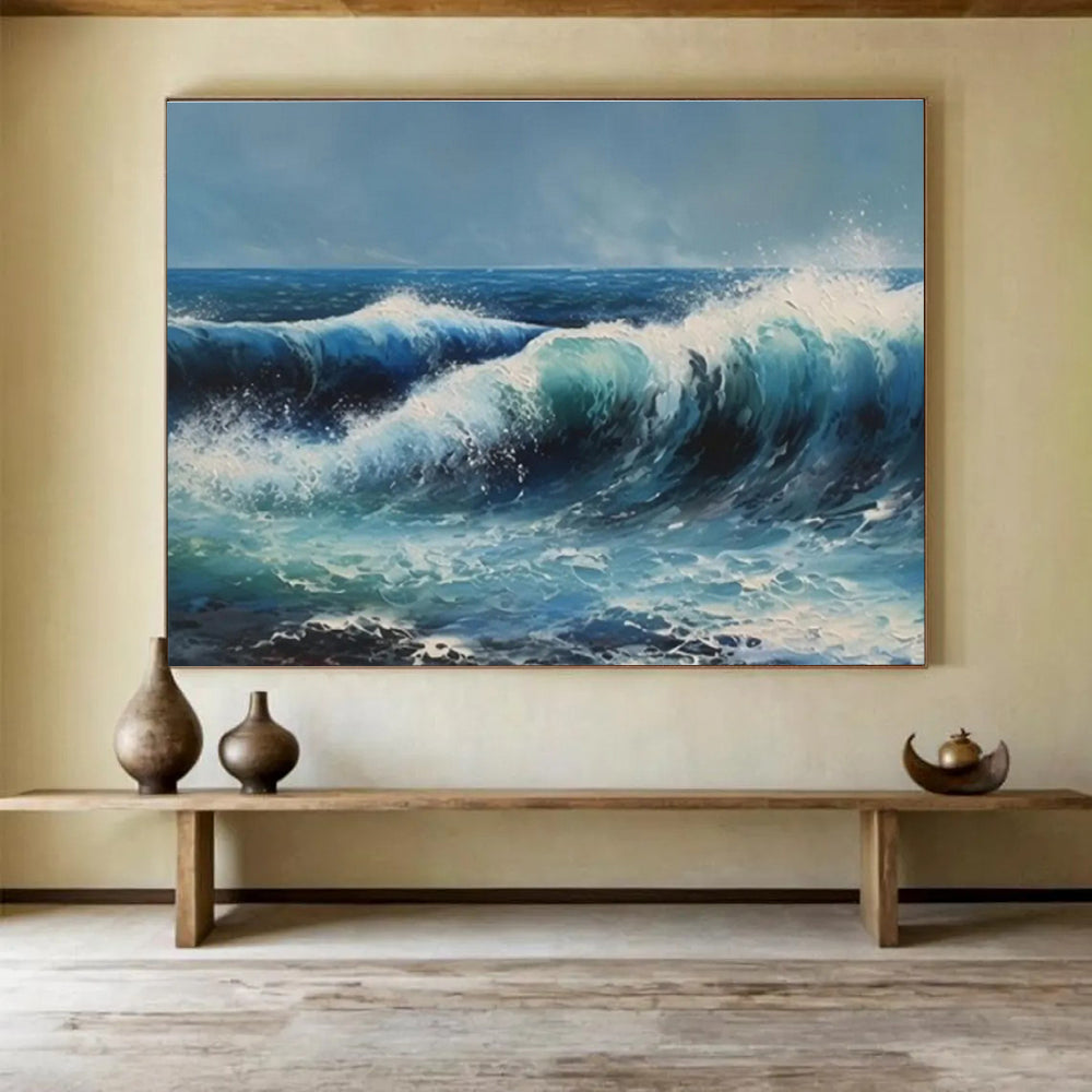 “Innovative Echoes” Vast Abstract Painting for Office & Bar DKH324