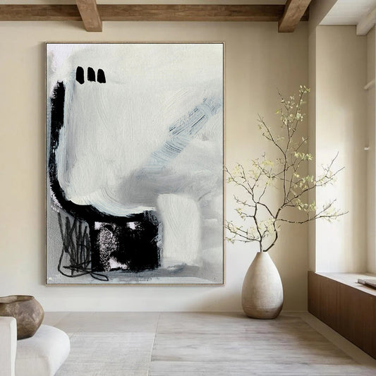 Custom Hand-Painted Abstract Masterpieces: Big Sizes, Textured Details DTP205