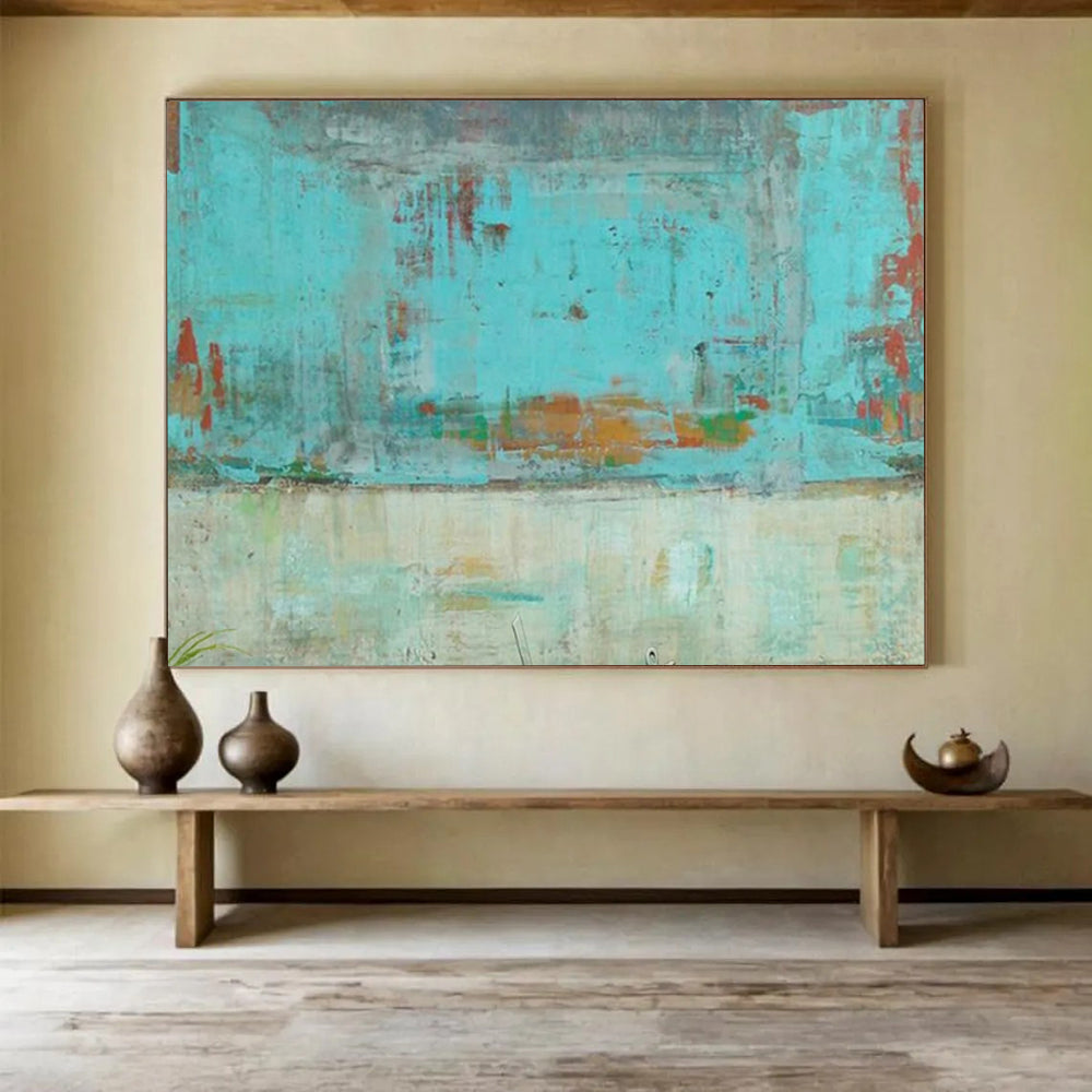 Serene Large Abstract Canvas for Entryway & Living Room LargeART1583