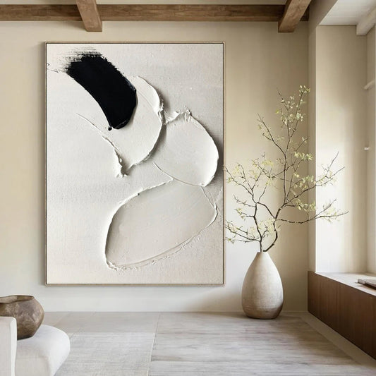 Vertical Hand - Painted Custom Abstract Work for Dining Room and Entryway DKH1665