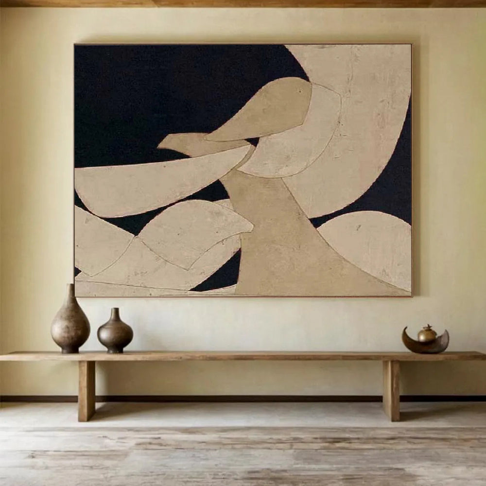 Minimalist Geometric Abstract - Modern Living Room or Office Art DLZ247