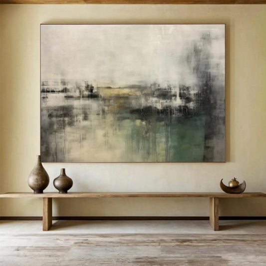 “Timeless Impressions” Large - Sized Abstract Canvas for Bedroom & Dining Room DKH319
