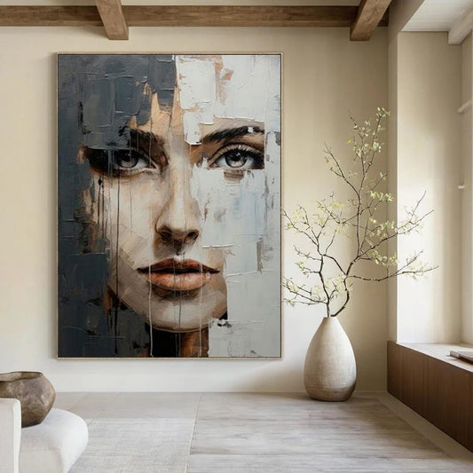 Enormous Hand-Painted Abstract Wall Murals for Dining Room & Banquet Hall LargeART2190